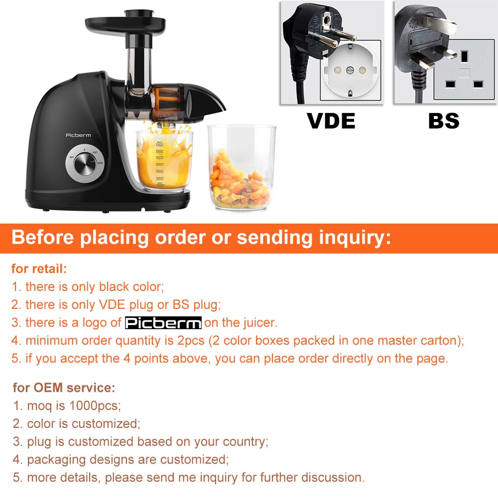 2026-Black Horizontal Slow Jui - Electric Slow Juicer Cold Press 评论和价格