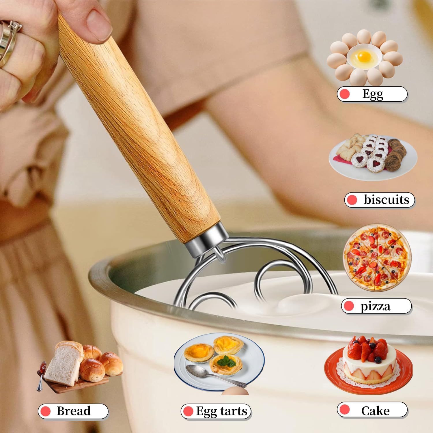 Stainless Steel Hand Mixer Dou - Immersion Hand Blender Set 评论和价格