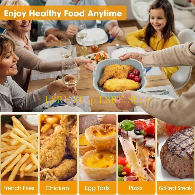 L8RE Pack of 2 Silicone Pot Li - Air Fryer Silicone Pot Liner 评论和价格
