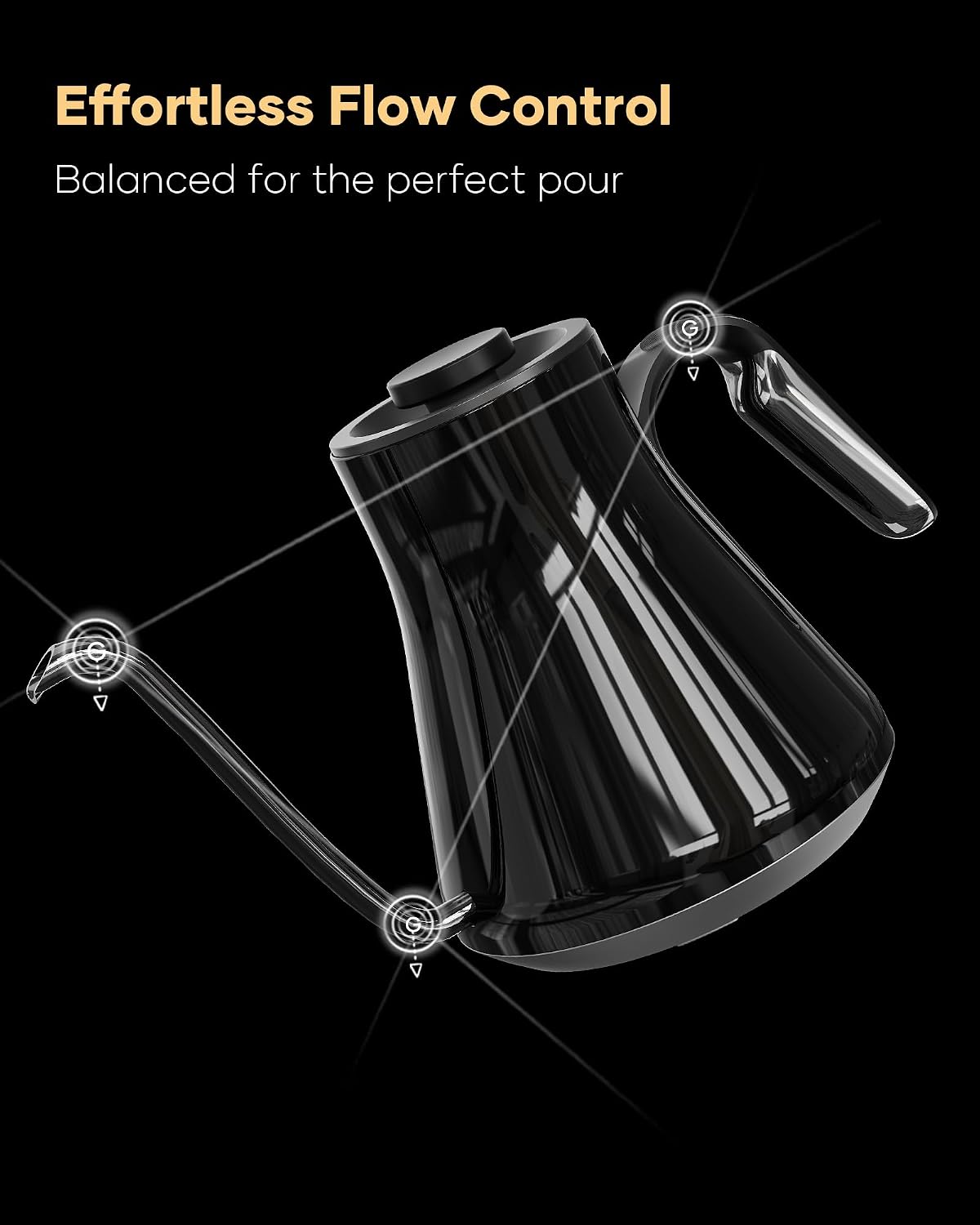 Gooseneck Electric Kettle, ±1° - Electric Kettle Temperature Control 评论和价格