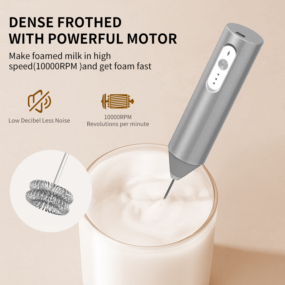 Cliton Electroplated Silver US - Electric Milk Frother Handheld 评论和价格