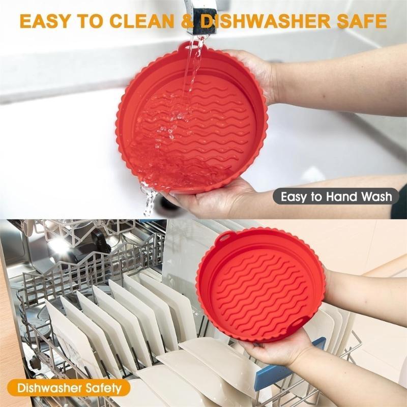 D0AB 2-Pack Air Fryer Silicone - Air Fryer Silicone Pot Liner 评论和价格