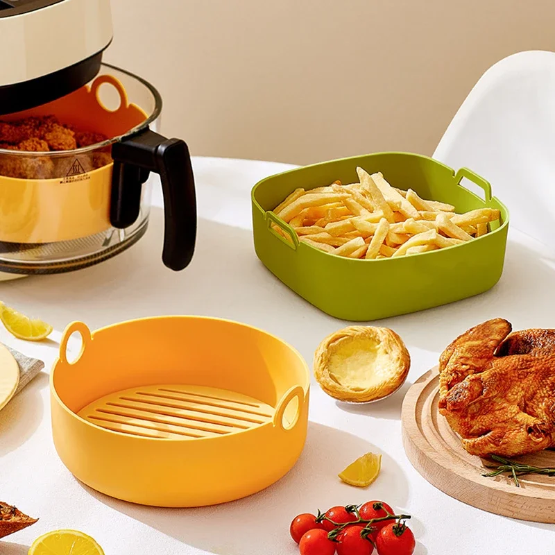 Round Air Fryer Liners Square  - Air Fryer Silicone Pot Liner 评论和价格