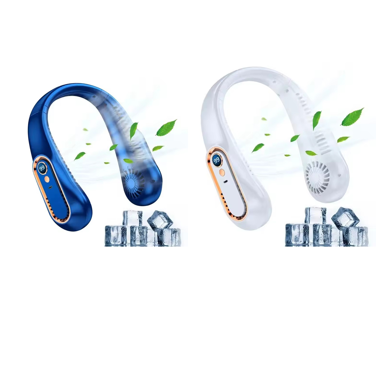 Hanging Neck Fan Digital Displ - Portable Blender Usb Rechargeable 评论和价格